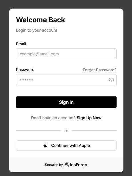 Sign in with Apple authentication